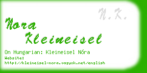 nora kleineisel business card